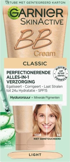 Garnier Face SkinActive - BB Cream Classic Light 5-in-1 Dagverzorging - 2x 50 Ml -Cosmetic Verkoop 519x1200