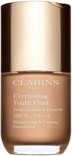 Clarins Everlasting Youth Fluid Illuminating & Firming Foundation - 110 Honey - Foundation - 30 Ml -Cosmetic Verkoop 555x1200