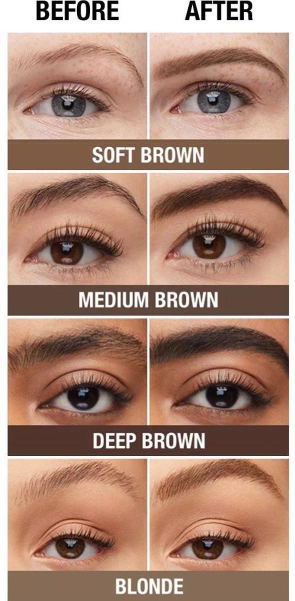 Maybelline Tattoo Brow 36H Wenkbrauwpotlood - 05 Medium Brown 14 Maybelline Tattoo Brow 36H Wenkbrauwpotlood - 05 Medium Brown - Afbeelding 12