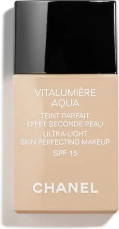 Chanel Vitalumiere Aqua Foundation - 30 Beige - SPF15 - 30 Ml -Cosmetic Verkoop 626x1200 1