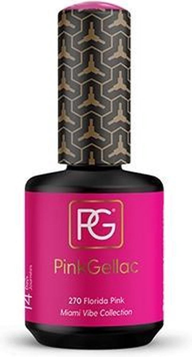 Pink Gellac - Florida Pink - Gellak - Vegan - Roze - Glanzend - 15ml 10 Pink Gellac - Florida Pink - Gellak - Vegan - Roze - Glanzend - 15ml - Afbeelding 8
