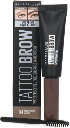 Maybelline Tattoo Brow Waterproof Wenkbrauwgel - 04 Medium Brown -Cosmetic Verkoop 663x1200 4