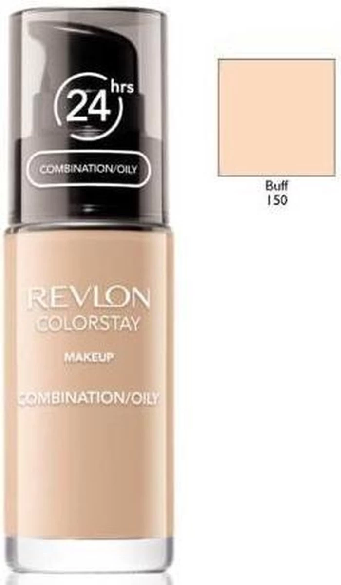 Revlon Colorstay Foundation With Pump Oily Skin - 150 Buff 10 Revlon Colorstay Foundation With Pump Oily Skin - 150 Buff - Afbeelding 8
