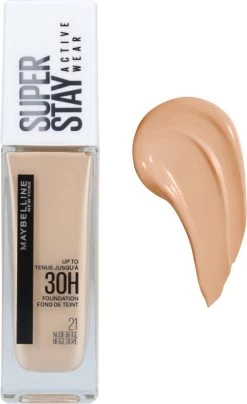 Maybelline - Superstay Active Wear Foundation - 21 Nude Beige -Cosmetic Verkoop 734x1200 1