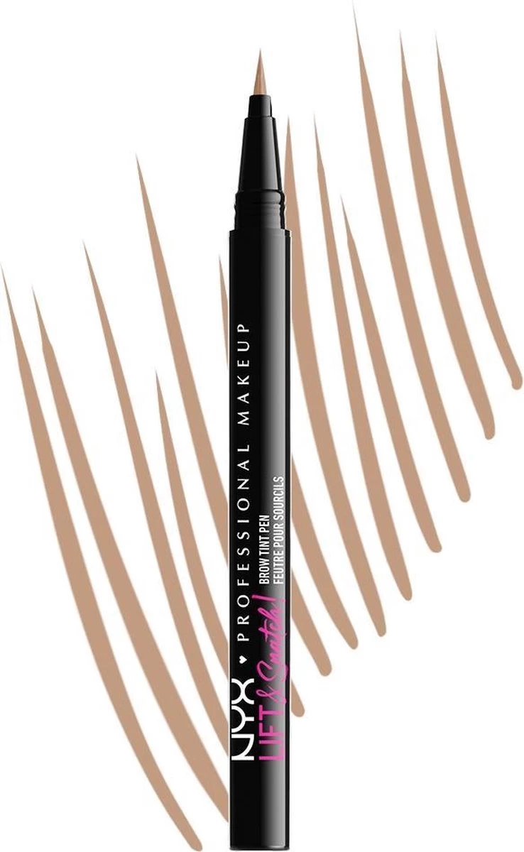 NYX Professional Makeup Lift & Snatch! Brow Tint Pen Wenkbrauwpotlood - Taupe 4 NYX Professional Makeup Lift & Snatch! Brow Tint Pen Wenkbrauwpotlood - Taupe - Afbeelding 2