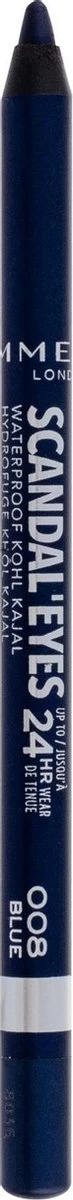 Rimmel London Rimmel ScandalEyes Kohl Kajal Waterproof Oogpotlood - 008 Blue 8 Rimmel London Rimmel ScandalEyes Kohl Kajal Waterproof Oogpotlood - 008 Blue - Afbeelding 6