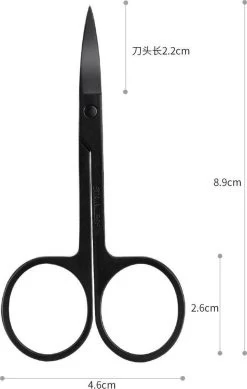 Medies - Professionele Schaar Voor Wenkbrauwen | Wenkbrauw Schaartje | Wenkbrauwschaar | Wenkbrauw Schaar | Gebogen Schaar| Schaar Voor Baard | Wenkbrauw Trimmer | Baardschaar - RVS - Zwart -Cosmetic Verkoop 762x1200 4