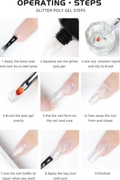 Elvi Polygel Starterskit - Complete Set Inc. USB UV/Led Mini Lamp-Nagelverlenging- Polygel 6 X 15g Perfecte Kleuren Roze - Polyacryl UV Nagellak-Quick Extension Temperature Color Changing UV Gel Pink 29 Elvi Polygel Starterskit - Complete Set Inc. USB UV/Led Mini Lamp-Nagelverlenging- Polygel 6 X 15g Perfecte Kleuren Roze - Polyacryl UV Nagellak-Quick Extension Temperature Color Changing UV Gel Pink -Cosmetic Verkoop 802x1200