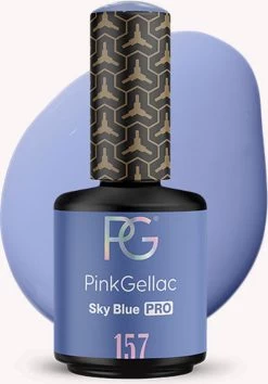 Pink Gellac - Sky Blue - Gellak - Vegan - Blauw - Glanzend - 15ml -Cosmetic Verkoop 837x1200