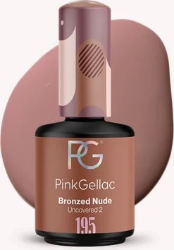 Pink Gellac - Bronzed Nude - Gellak - Vegan - Bruin - Creamy Finish - 15 Ml