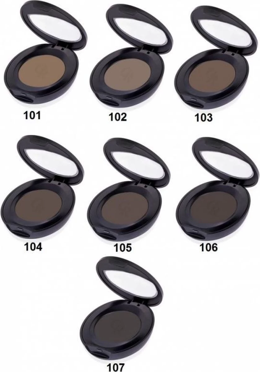 Golden Rose Eyebrow Powder 104 - Wenkbrauwen Poeder Sterk Gepigmenteerd 5 Golden Rose Eyebrow Powder 104 - Wenkbrauwen Poeder Sterk Gepigmenteerd - Afbeelding 3