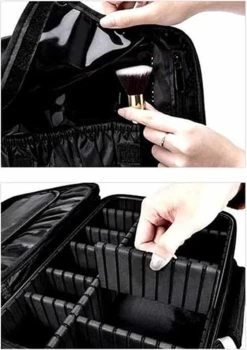 Cosmetica Koffer - Make-up Koffer Met Verstelbare Vakken - Visagie En Nagelstyliste Beauty Koffer - 26x23x9CM -Cosmetic Verkoop 848x1200 4