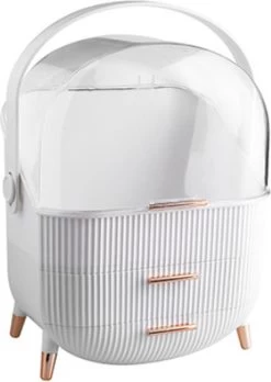 Be-Inspired® Beautycase – Make Up Organizer – Make-up Koffer – Cosmetica Tas – Met Lades – Opberger – Storage Box - Wit -Cosmetic Verkoop 851x1200 1