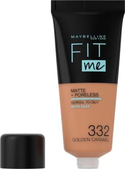 Maybelline Fit Me Matte & Poreless Foundation - 332 Golden Caramel -Cosmetic Verkoop 891x1200 2