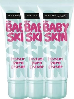 Maybelline Babyskin Pore Eraser Primer - Transparant - 3 Stuks - Voordeelverpakking -Cosmetic Verkoop 905x1200