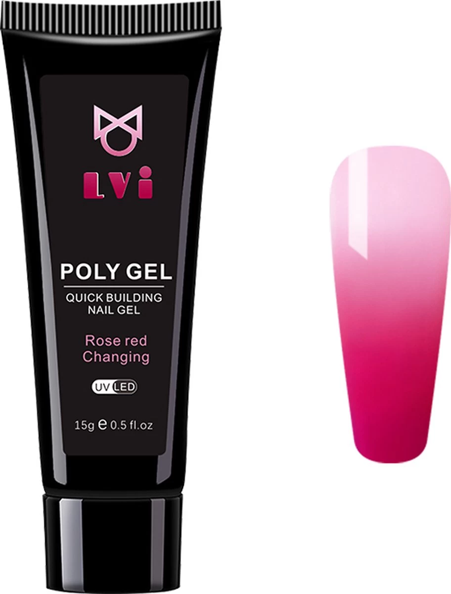 Elvi Polygel Starterskit - Complete Set Inc. USB UV/Led Mini Lamp-Nagelverlenging- Polygel 6 X 15g Perfecte Kleuren Roze - Polyacryl UV Nagellak-Quick Extension Temperature Color Changing UV Gel Pink 14 Elvi Polygel Starterskit - Complete Set Inc. USB UV/Led Mini Lamp-Nagelverlenging- Polygel 6 X 15g Perfecte Kleuren Roze - Polyacryl UV Nagellak-Quick Extension Temperature Color Changing UV Gel Pink - Afbeelding 12
