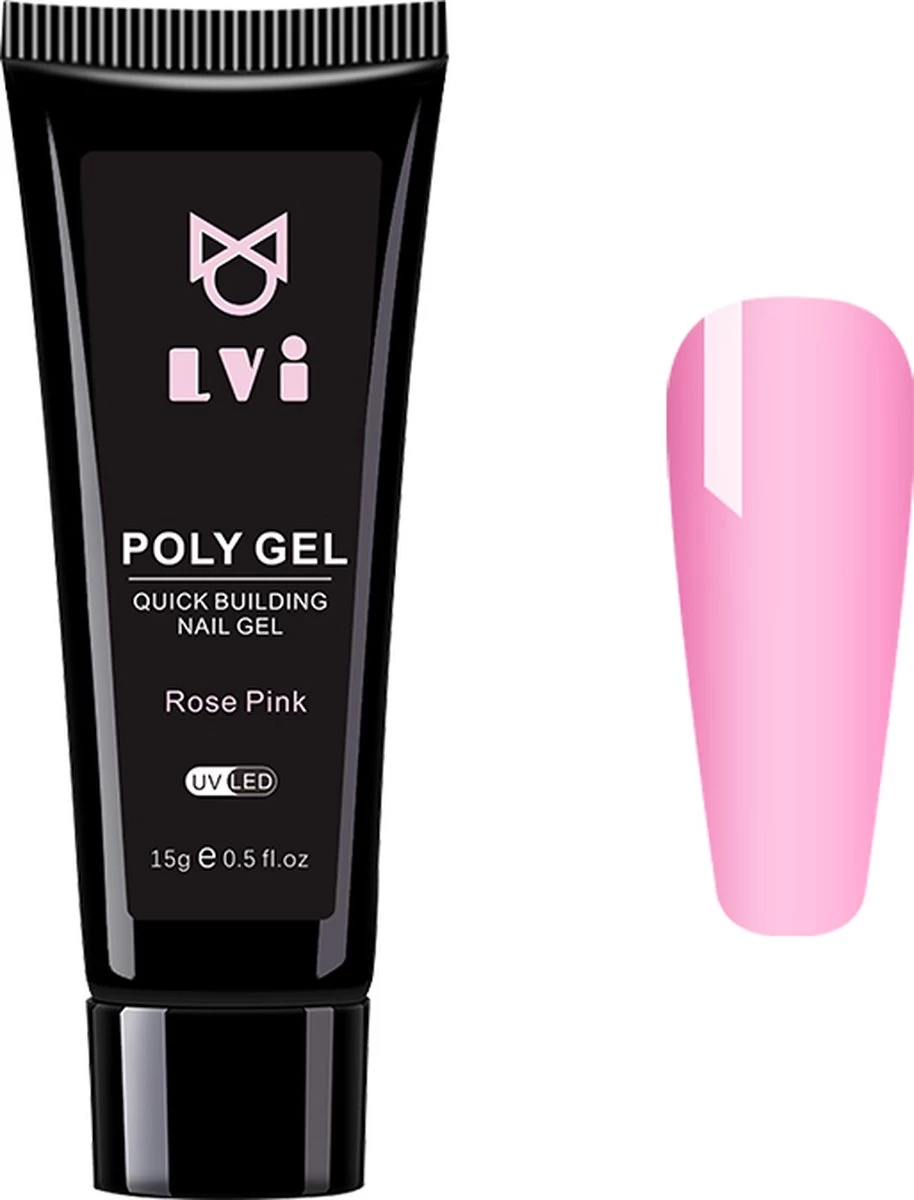 Elvi Polygel Starterskit - Complete Set Inc. USB UV/Led Mini Lamp-Nagelverlenging- Polygel 6 X 15g Perfecte Kleuren Roze - Polyacryl UV Nagellak-Quick Extension Temperature Color Changing UV Gel Pink 18 Elvi Polygel Starterskit - Complete Set Inc. USB UV/Led Mini Lamp-Nagelverlenging- Polygel 6 X 15g Perfecte Kleuren Roze - Polyacryl UV Nagellak-Quick Extension Temperature Color Changing UV Gel Pink - Afbeelding 16