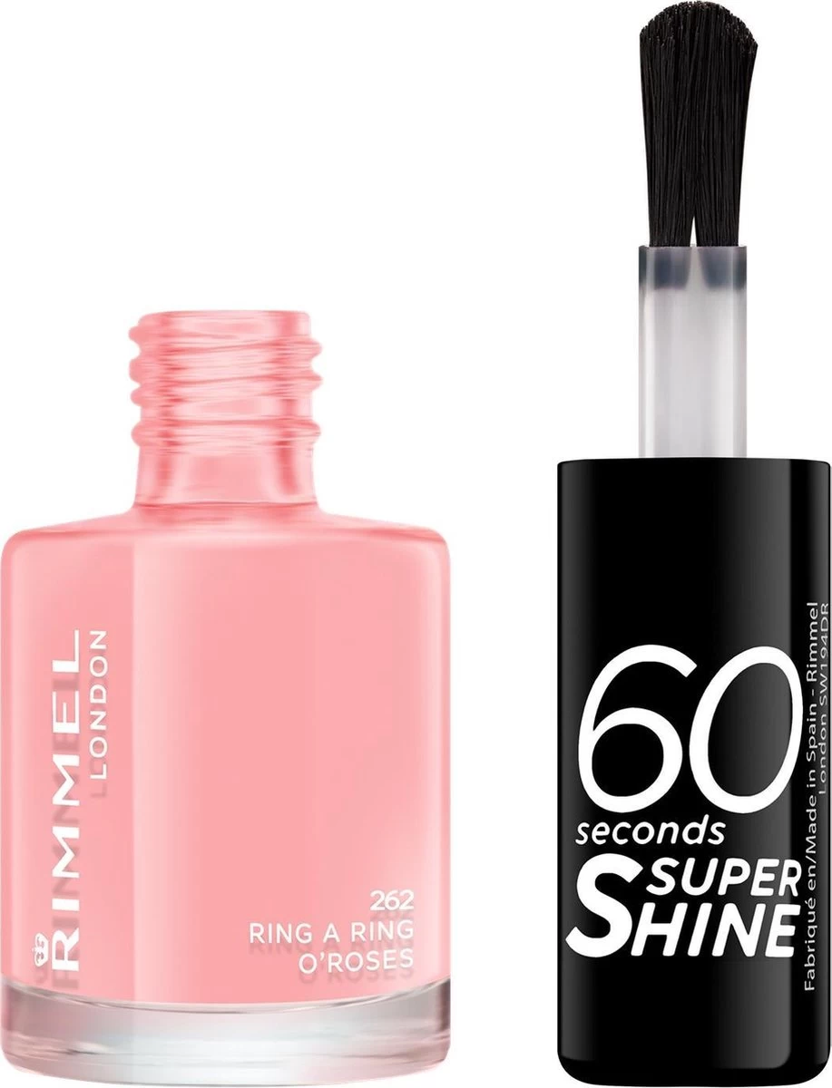 Rimmel London 60 Seconds SuperShine Nagellak - 262 Ring A Ring O Roses 4 Rimmel London 60 Seconds SuperShine Nagellak - 262 Ring A Ring O Roses - Afbeelding 2