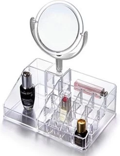 Oxid7® Organizer Voor Cosmetica Acryl - 25,5x22,5x15 Cm - 16 Vakken En Spiegel Met 3x Vergroting 11 Oxid7® Organizer Voor Cosmetica Acryl - 25,5x22,5x15 Cm - 16 Vakken En Spiegel Met 3x Vergroting -Cosmetic Verkoop 922x1200 7