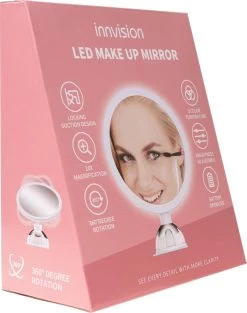Innovision Make Up Spiegel Met Verlichting En Zuignap - 360° Verstelbaar - 10x Vergroot -Cosmetic Verkoop 946x1200 2