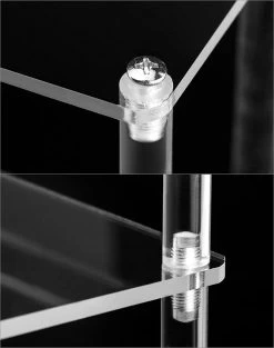 QWORK 3-laags Acryl Displaystandaard, Transparant Acryl Display Riser Plank Voor Figuren, Sieraden, Cupcake, Lippenstift, Nagellak, Kruiden, 30x21x15cm -Cosmetic Verkoop 947x1200 4