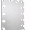 Bright Beauty Vanity Hollywood Make Up Spiegel Met Verlichting - 60 X 80 Cm - Dimbaar - Zonder Rand - Wit - Hoogwaardig Gespoten MDF