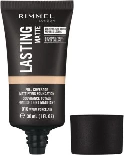 Rimmel London Lasting Matte Foundation - 010 Warm Porcelain 13 Rimmel London Lasting Matte Foundation - 010 Warm Porcelain -Cosmetic Verkoop 966x1200 2