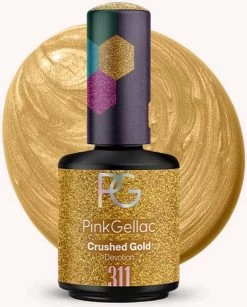 Pink Gellac - Crushed Gold - Gellak - Vegan - Goud - Glanzend - 15ml