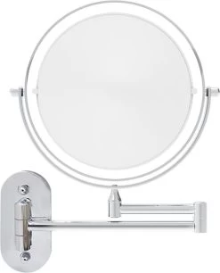 360° Draaibaar LED Scheerspiegel Met 5X Vergroting - 3 Lichtstanden - Dimstanden - Badkamerspiegel Met Natuurlijk Licht - Make-up Spiegel - Draadloos - Werkt Op Batterijen -Cosmetic Verkoop 970x1200 1