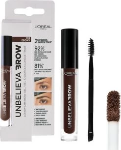 L’Oréal Paris Unbelieva Brow Wenkbrauwgel - 109 Ebony - Donker Bruin - Waterproof - 3.4 Ml