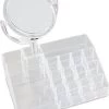 Oxid7® Organizer Voor Cosmetica Acryl - 25,5x22,5x15 Cm - 16 Vakken En Spiegel Met 3x Vergroting -Cosmetic Verkoop 976x1200 7