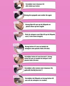 Merkloos Wimper & Wenkbrauw Lifting Set - Wimperlift - Wenkbrauwlift - Lashlift - Browlift - Proffesional Wimperlifting - Lash Lift - Wimperkit - Wenkbrauwkit - Permanent Gekrulde Wimpers - Lashes And Brows - Lash & Brow Kit -Cosmetic Verkoop 981x1200 4