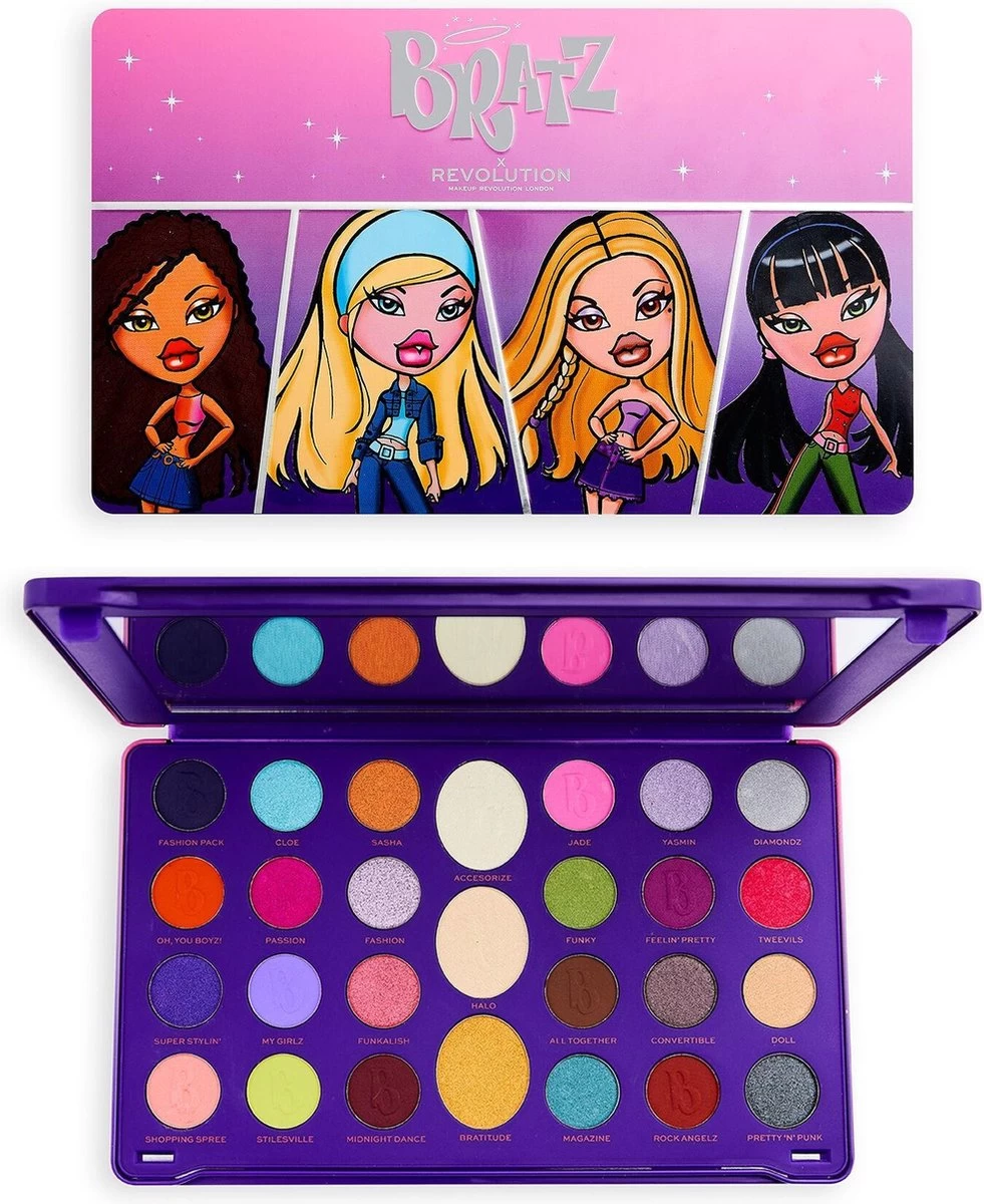Makeup Revolution X Bratz Limitless Eyeshadow Palette - Oogschaduw Palette 9 Makeup Revolution X Bratz Limitless Eyeshadow Palette - Oogschaduw Palette - Afbeelding 7