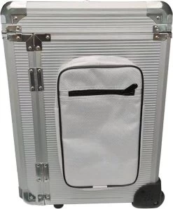 Pedicure Koffer / Trolley - Professional Pedicure Cas- Zilver Streepmotief